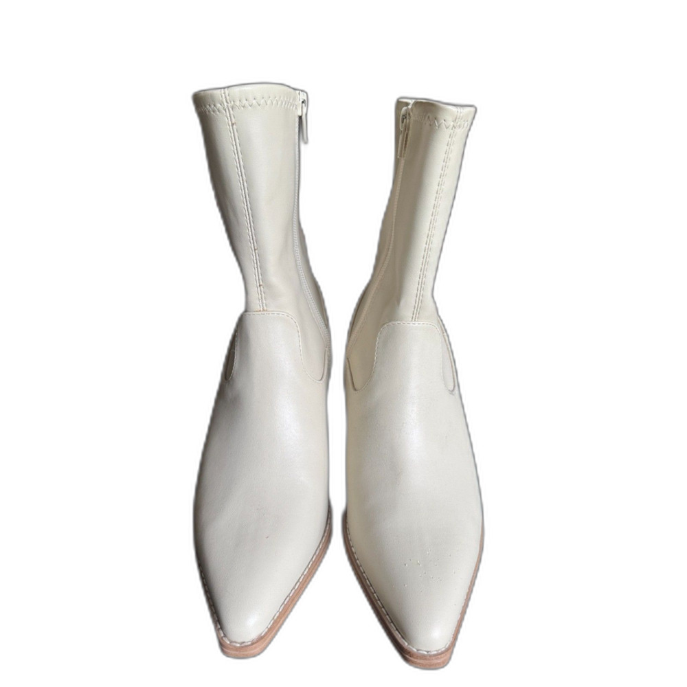 Universal Thread Cream Western Cowboy Boots Women’s 7.5 Pointed Toe